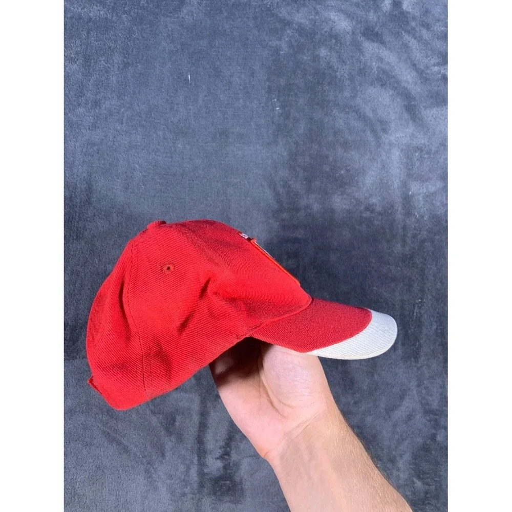 World Soccer Three Lions Crest Hat England‎ Football Cap Adjustable Red Cotton